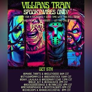 🖤💚 LIVE SHOW VILLAINS TRAIN 10/05/25— SPOOKY VIBES ONLY 💚🖤